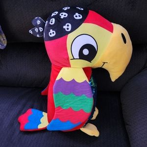 Pirate Parrot Plush, Color changing stomach blue to purple. Made by Namco. Nice